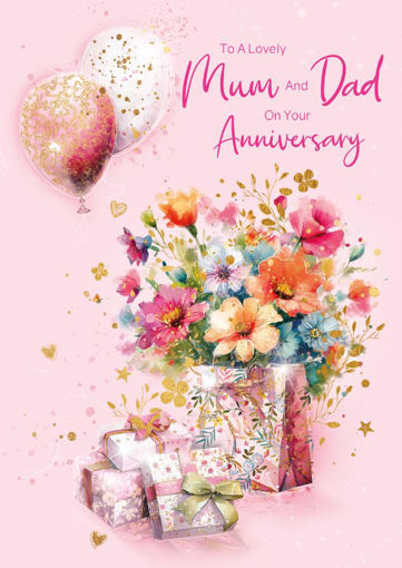 Picture of LOVELY MUM AND DAD ANNIVERSARY CARD